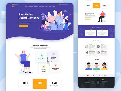 数字代理模板(Digital Agency Template)