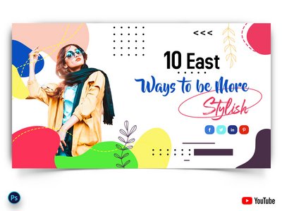 时尚 Youtube 缩略图(Fashion Youtube Thumbnails)