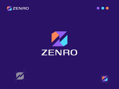 Zenro现代标志设计(Zenro Modern Logo Design)