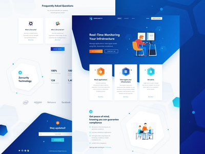 Zercurity 主登陆页面设计(Zercurity Main Landing Page Design)