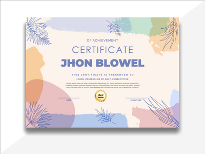 复古专业证书模板(retro Professional Certificate Template)