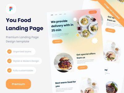 优质食品登陆页面(premium food landing pages)