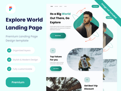 探索登陆页面设计网站(explore Landing Pages Design website)