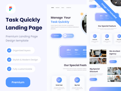 任务登陆页面设计网站(Task Landing Pages Design website)