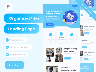 有组织的文件 Landing Pages Premium(Organized files Landing Pages Premium)