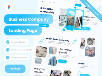 商业公司登陆页面设计网站(Business company Landing Pages Design website)