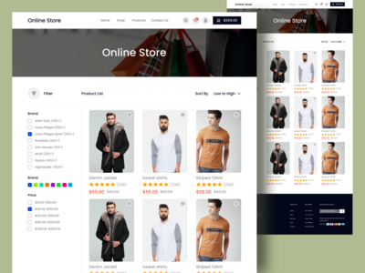 电子商务网页过滤页面(E-commerce web Filter page)