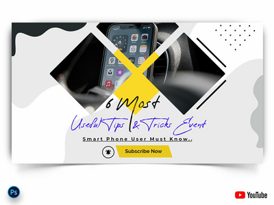 移动提示技巧 YouTube 缩略图(Mobile Tips Tricks YouTube Thumbnails)