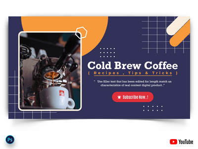 咖啡制作 YouTube 缩略图(Coffee Making YouTube Thumbnails)