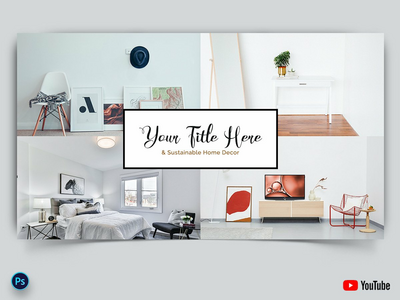 室内最小的 YouTube 缩略图(Interior Minimal YouTube Thumbnails)