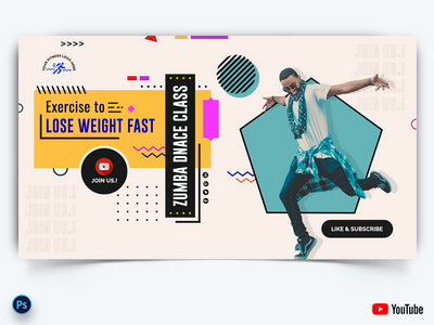 健身 Youtube 缩略图(Fitness Youtube Thumbnails)