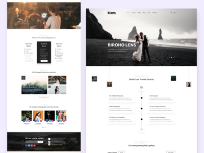 摄影登陆页面(Photography landing page)