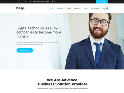 Bitap - 商业和企业 HTML 模板(Bitap - Business & Corporate HTML Template)