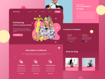 清洁登陆页面(Cleaning Landing Page)