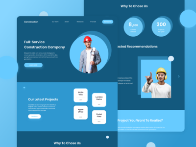 建设登陆页面(Construction Landing Page)