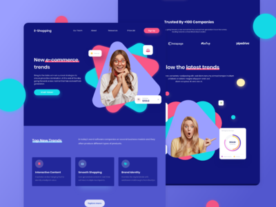电子商务登陆页面(E-commerce Landing Page)