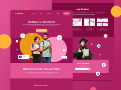 教育研究登陆页面(Educative Research Landing Page)