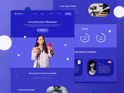 影响者登陆页面(Influencer Landing Page)
