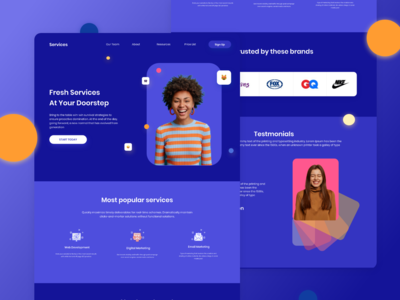 服务登陆页面(Services Landing Page)