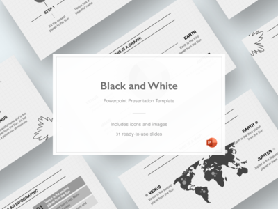 黑白 - 终极演示模板(Black and White - Ultimate Presentation Template)