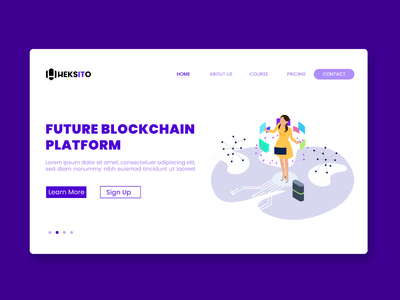 登陆区块链页面(Landing blockchain page)