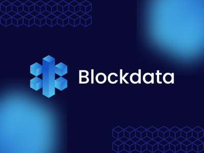 Blockdata 未使用的徽标模板（硬币/加密货币/令牌/区块链/技术/网络）(Blockdata unused logo template (Coin/Crypto/Token/Blockchain/Technology/Network))