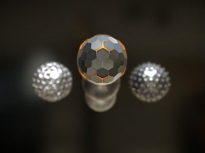 抽象球形物体 - 五个 3D 模型(Abstract Spherical Objects - Five 3D Models)