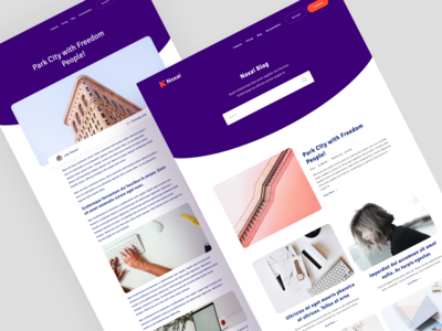SaaS 博客和博客详细信息 Landign Pages UI Kit(SaaS Blog & Blog Details Landign Pages UI Kit)