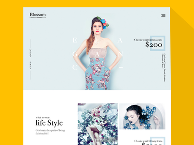 时尚网站免费 Psd(Fashion Site Free Psd)