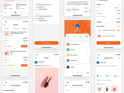 Blossom - Figma 的美容 UI 套件(Blossom - Beauty UI Kit for Figma)
