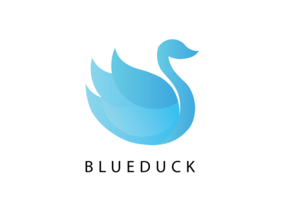 蓝鸭标志设计(Blueduck logo design)