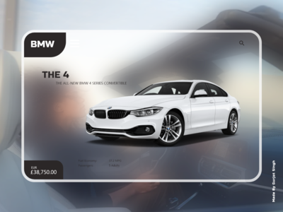 宝马登陆页面设计(BMW Landing Page Design)