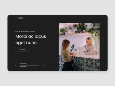 预约网站 - UI 套件（深色）(Book appointment web - UI Kits (Dark))