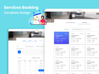 预订模板设计 UI 套件(Booking Template Design UI Kits)
