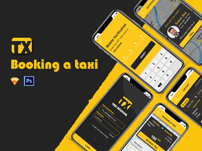 预订出租车 ui 套件(Booking a taxi ui kit)