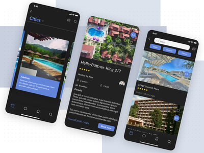 预订应用程序 UI 概念(Booking App UI Concept)