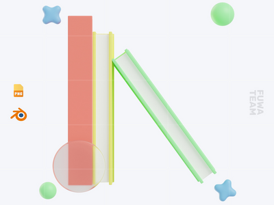 书籍 - 3D 学校图标包（正面）(Books - 3D School Icon Pack (front))