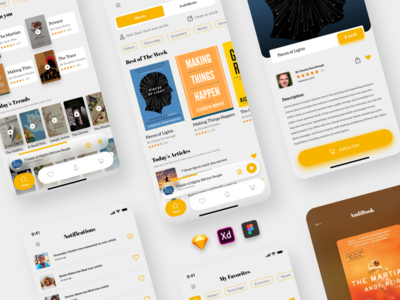 UI Kit - 书店应用(UI Kit - Books Store App)