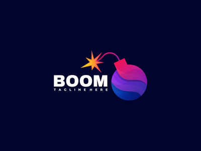 繁荣标志设计(Boom logo design)
