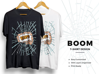 繁荣 T 恤设计(Boom T-Shirt Design)