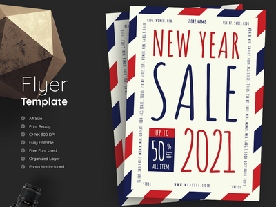 新年促销传单(New Year Sale Flyer)