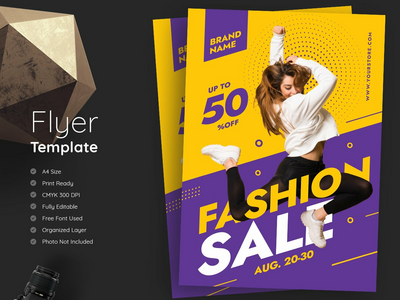 时尚促销传单(Fashion Sale Flyer)