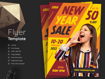 新年促销传单(New Year Sale Flyer)