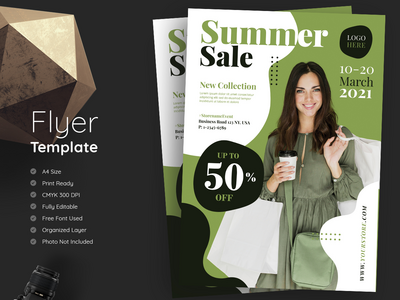 夏季促销传单(Summer Sale Flyer)