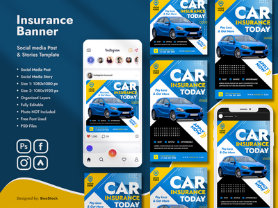 保险社交媒体模板(Insurance Social Media Template)