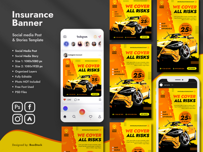 保险社交媒体模板(Insurance Social Media Template)