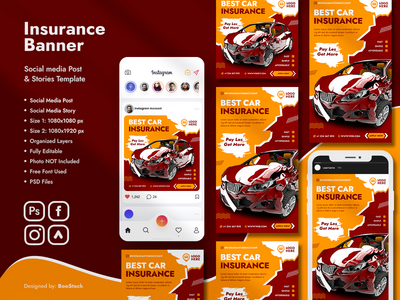 保险社交媒体模板(Insurance Social Media Template)