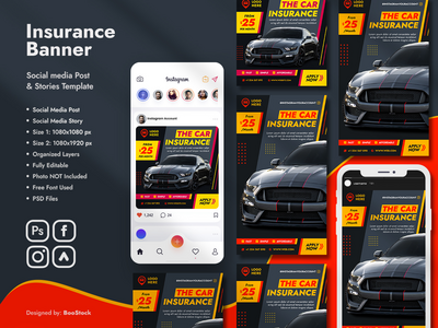 保险社交媒体模板(Insurance Social Media Template)