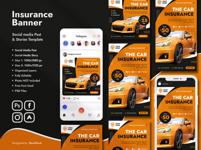 保险社交媒体模板(Insurance Social Media Template)