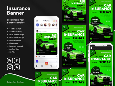 保险社交媒体模板(Insurance Social Media Template)
